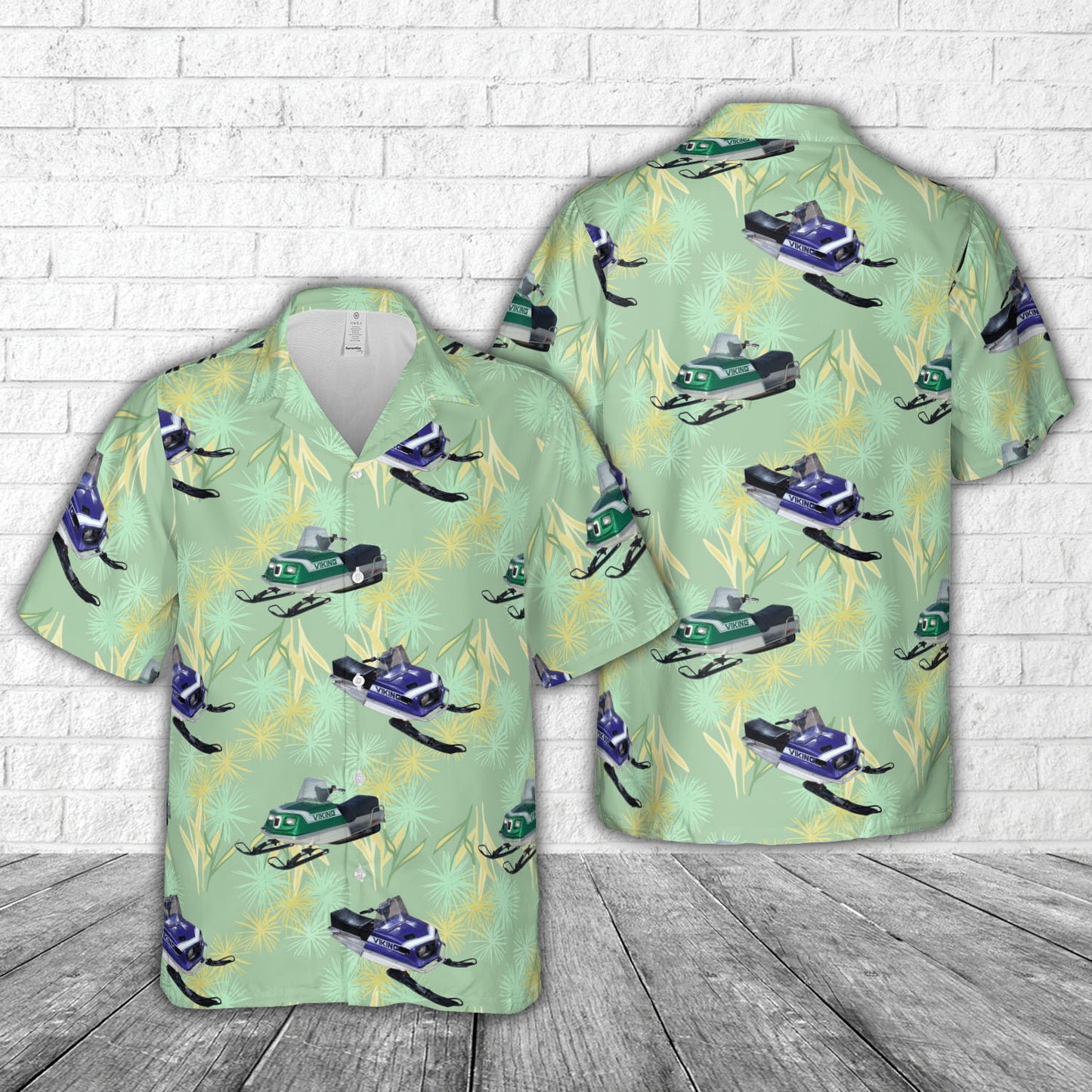 Viking snowmobile Hawaiian Shirt