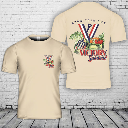 Vintage Grow Your Own Victory Garden T-Shirt 3D