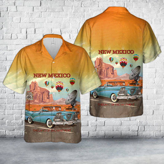 Vintage Route 66 New Mexico Road Trip Hawaiian Shirt