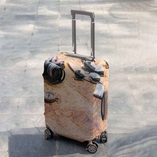 Vintage map for travel Luggage Cover