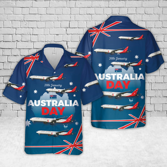 Virgin Australia Airlines Boeing 777-3ZGER, Australia Day Hawaiian Shirt