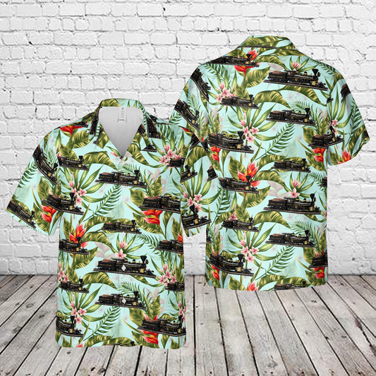 Virginia and Truckee Locomotive #12 "Genoa" Hawaiian Shirt