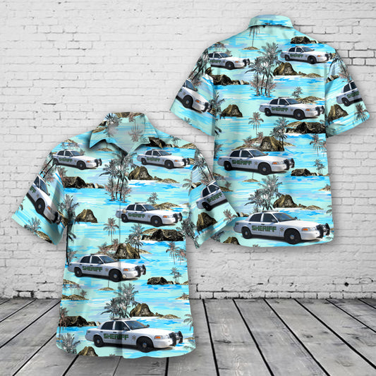 Visalia, California, Tulare County Sheriffs Vehicles Hawaiian Shirt