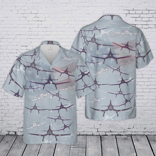Vought F4U-1 Corsair Fighter Aircraft Hawaiian Shirt