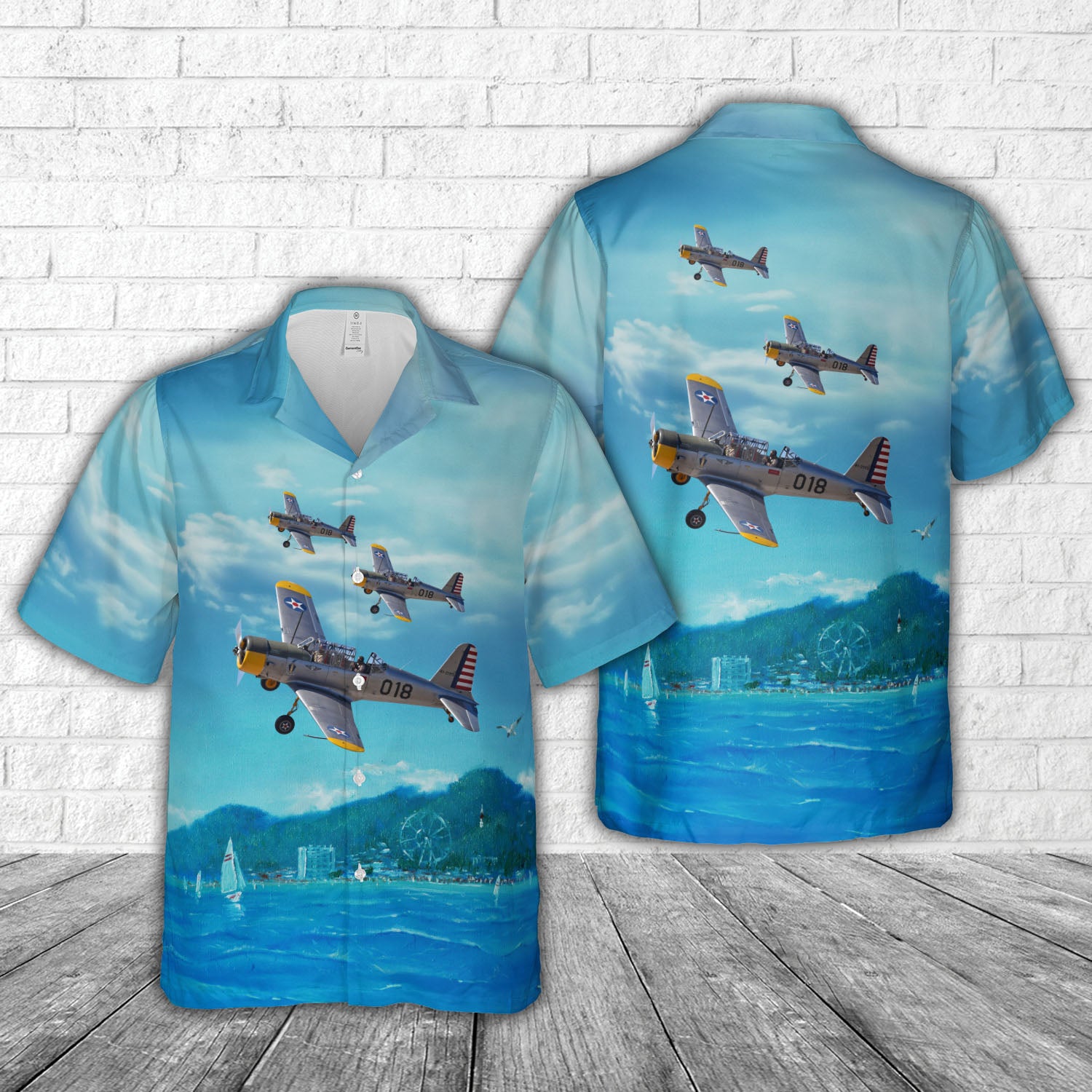 Vultee BT-13 Vibrator airplane Hawaiian Shirt