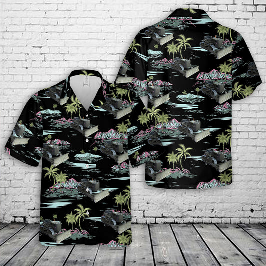 WWII U. S. Army Bulldozer Hawaiian Shirt