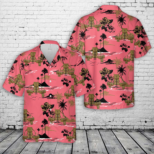 WWII US Army Paratrooper Equipment M1928 1942 Field Haversack Equipment Set Hawaiian Shirt