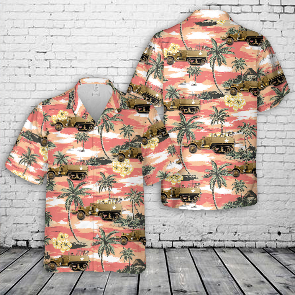 WWII US military M21 193rd Battalion 10th Army Germany 1945 Hawaiian Shirt