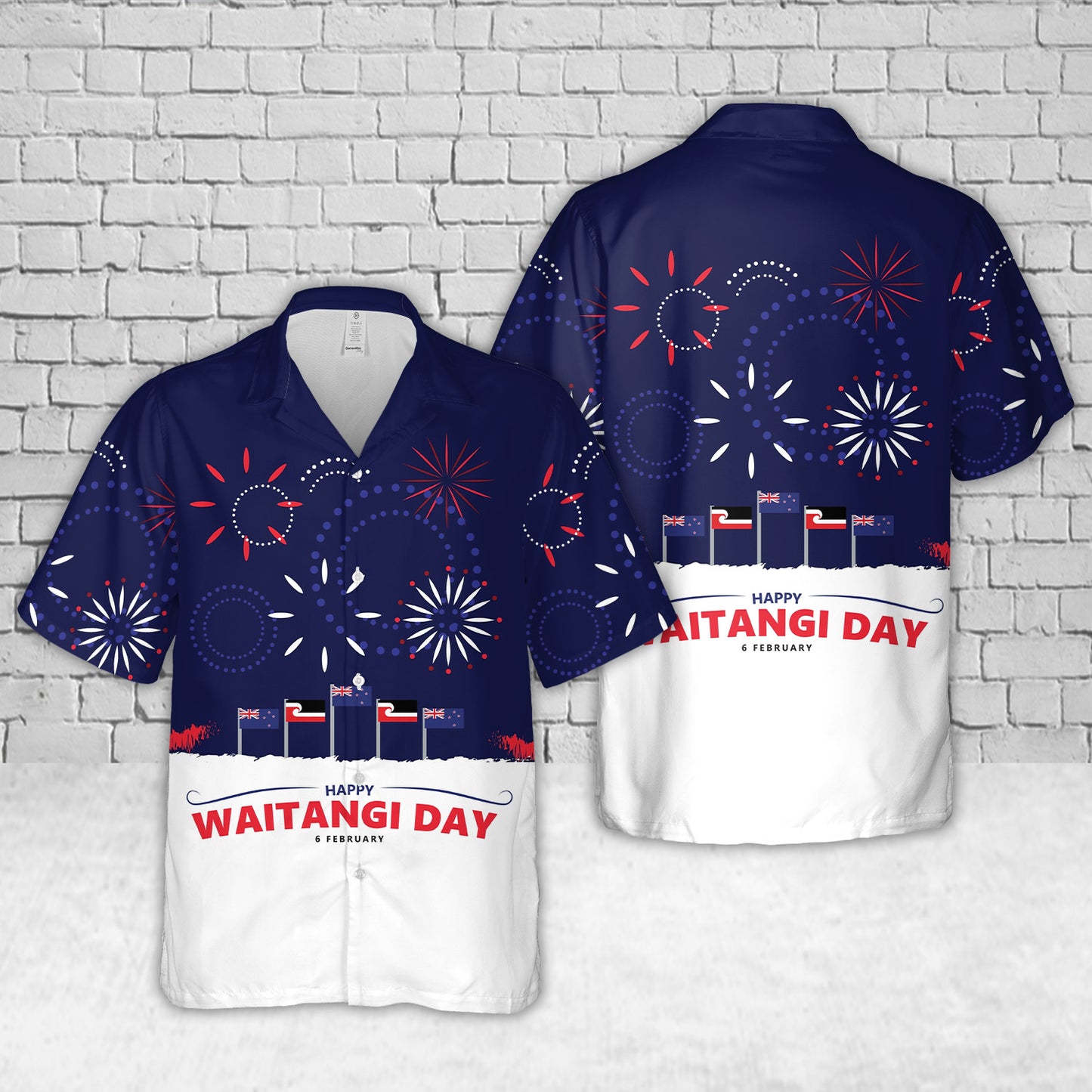 Waitangi Day New Zealand And Maori Flags Hawaiian Shirt
