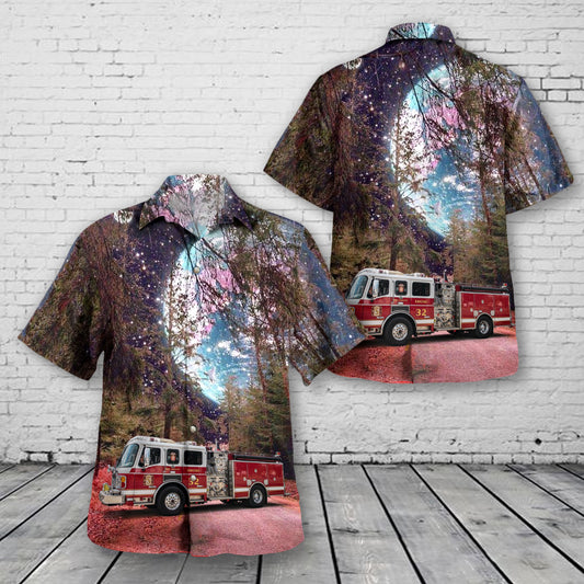 Waldorf, Maryland, Waldorf Volunteer Fire Department Fire Station 3 Hawaiian Shirt