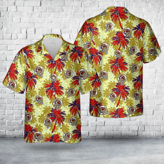 Wallace Clan Crest Hawaiian Shirt