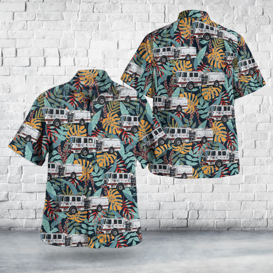 Brandon, Mississippi, Reservoir Fire Department Hawaiian Shirt