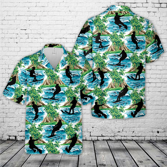 Water skiing Hawaiian Shirt