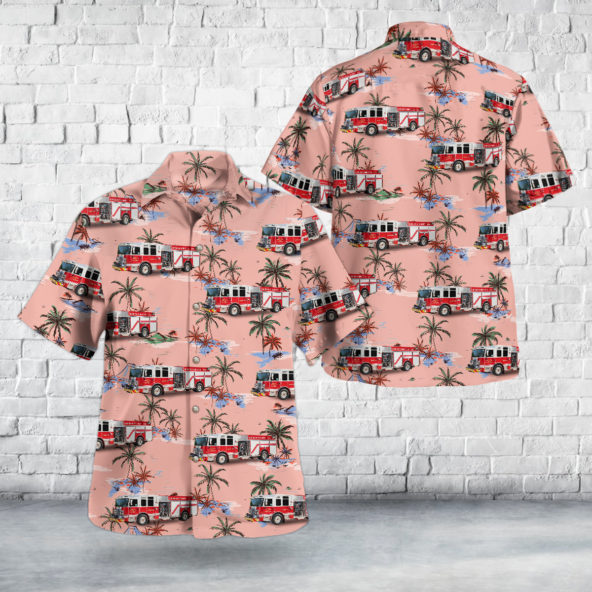 Wauwatosa, Wisconsin, Horicon Fire Department Hawaiian Shirt