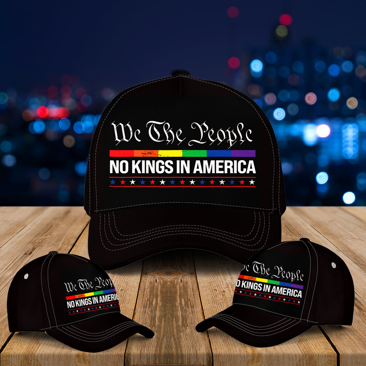 We The People No Kings in America Baseball Cap