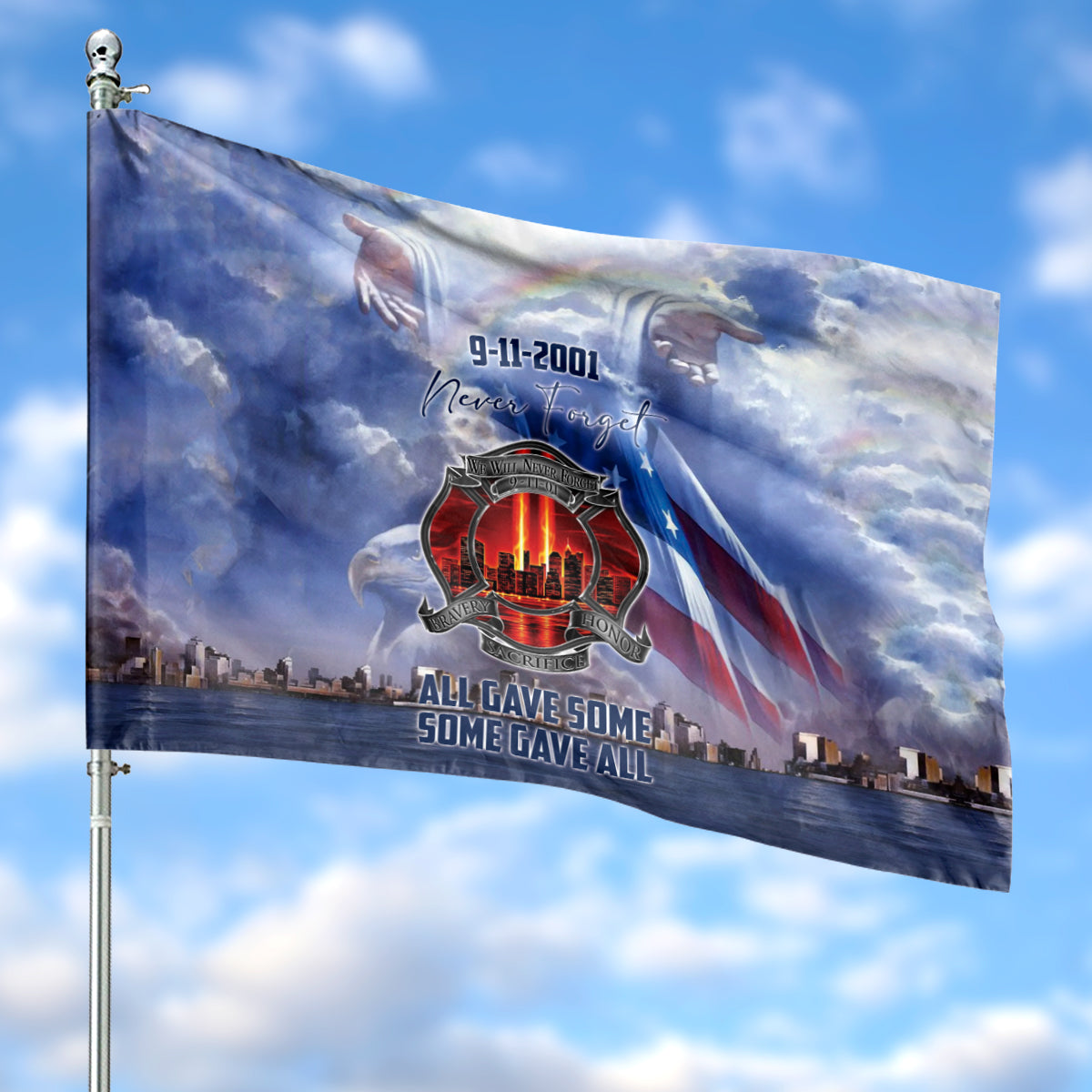 We Will Never Forget 9.11 Anniversary Flag
