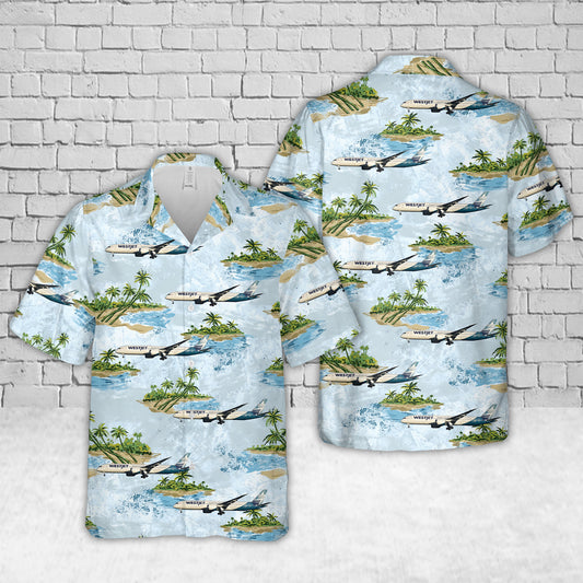 WestJet Boeing 787-9 Dreamliner Hawaiian Shirt