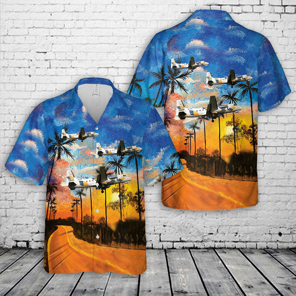 West Air Sweden Hawker Siddeley HS-748 Hawaiian Shirt