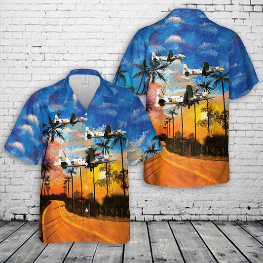 West Air Sweden Hawker Siddeley HS-748 Hawaiian Shirt