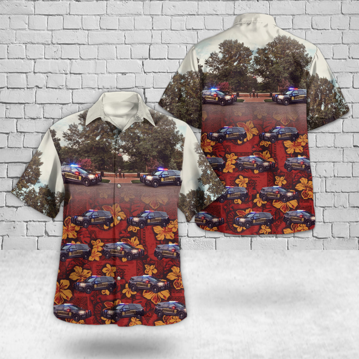 West Olive, Michigan, Ottawa County Sheriffs Office - Michigan Hawaiian Shirt