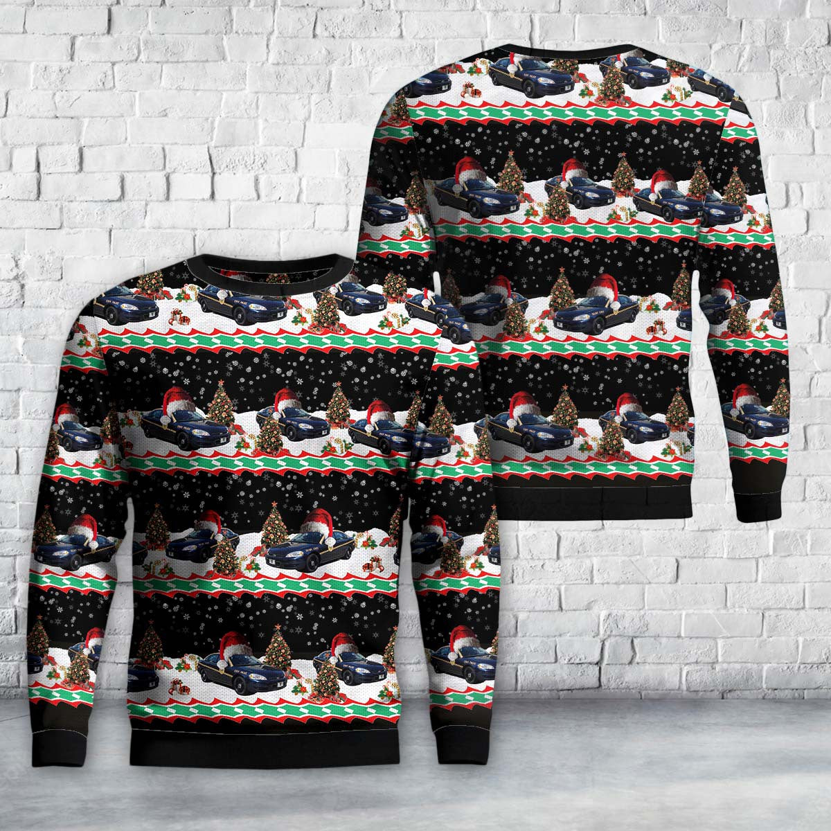 West Virginia State Police AOP Christmas Ugly Sweater