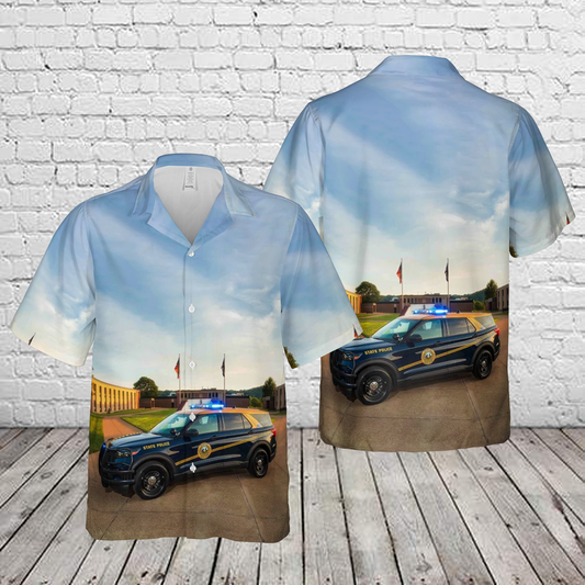 West Virginia State Police Vehicles Hawaiian Shirt