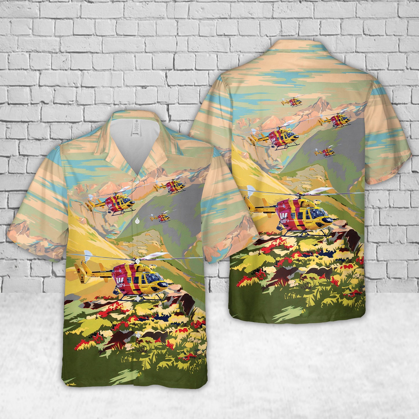 Westpac Life Saver Rescue Helicopter (Southern) Hawaiian Shirt