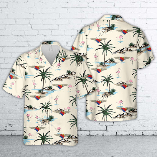 Wing SWA Southwest Airlines Hawaiian Shirt