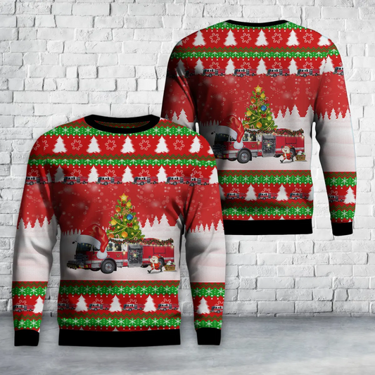 Wingate, North Carolina, Wingate Fire Department AOP Christmas Sweater
