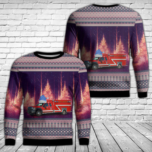 Winston-Salem, North Carolina, Forsyth County Fire Division AOP Sweater