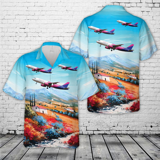 Wizzair Airbus A320 Hawaiian Shirt