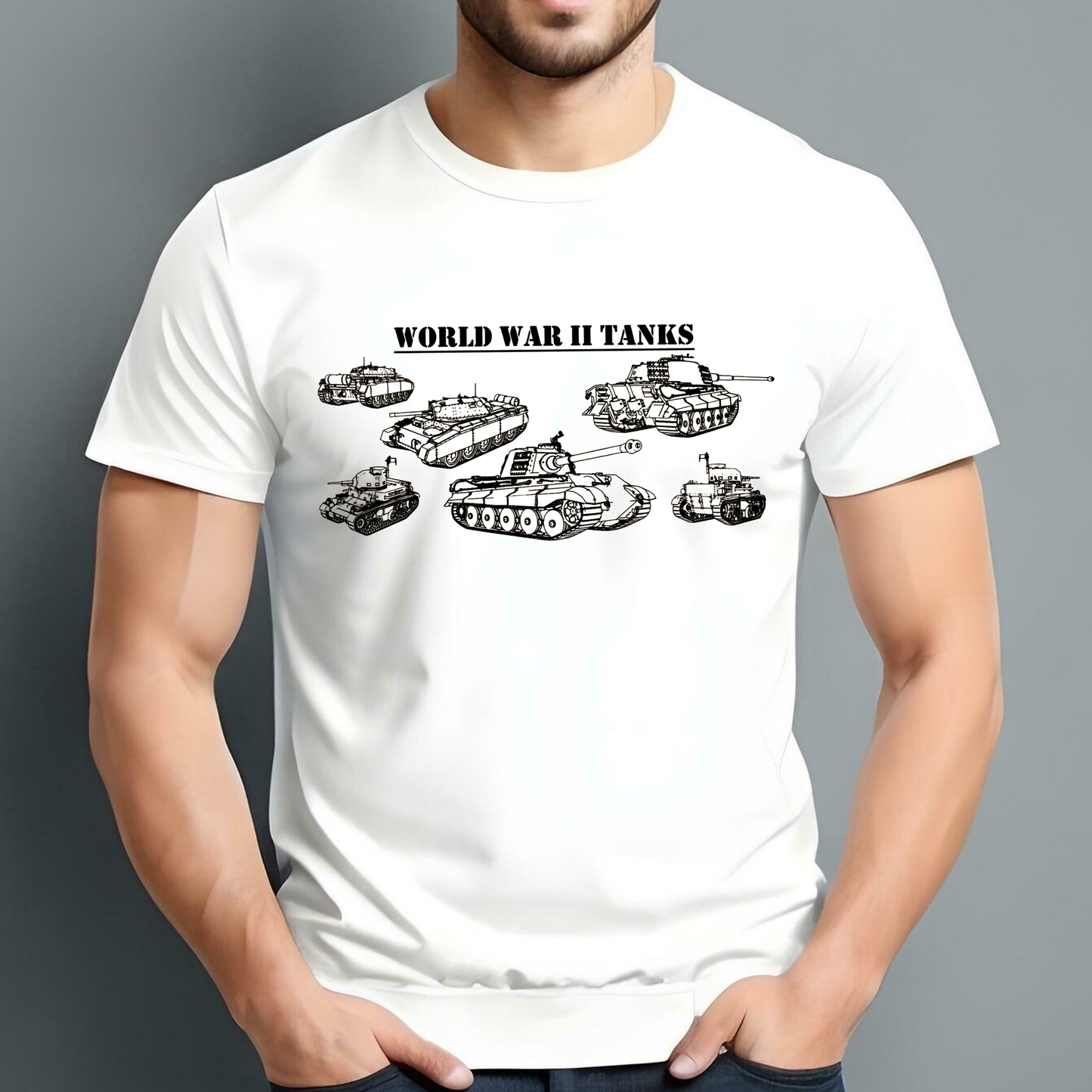 World War 2 Tanks Classic Unisex T-Shirt Gildan 5000 (Made In US)