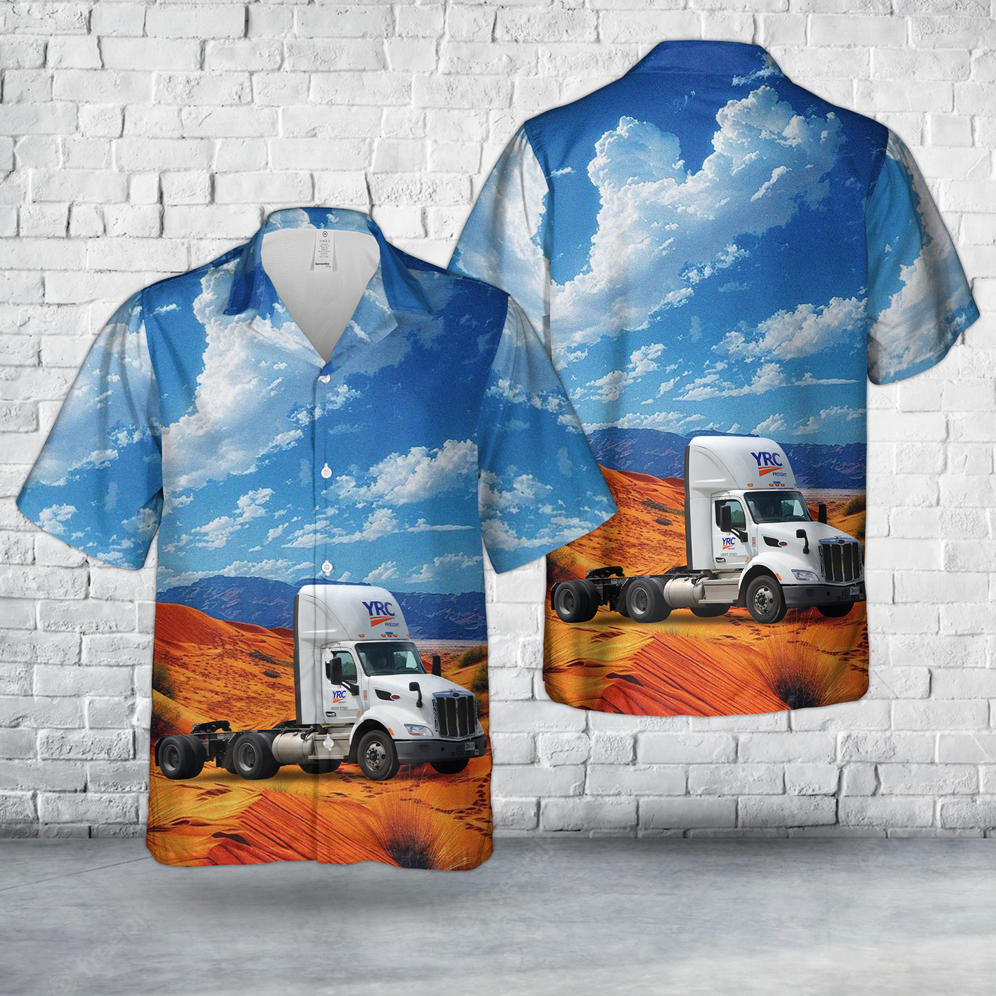 YRC Freight Peterbilt 579 Hawaiian Shirt