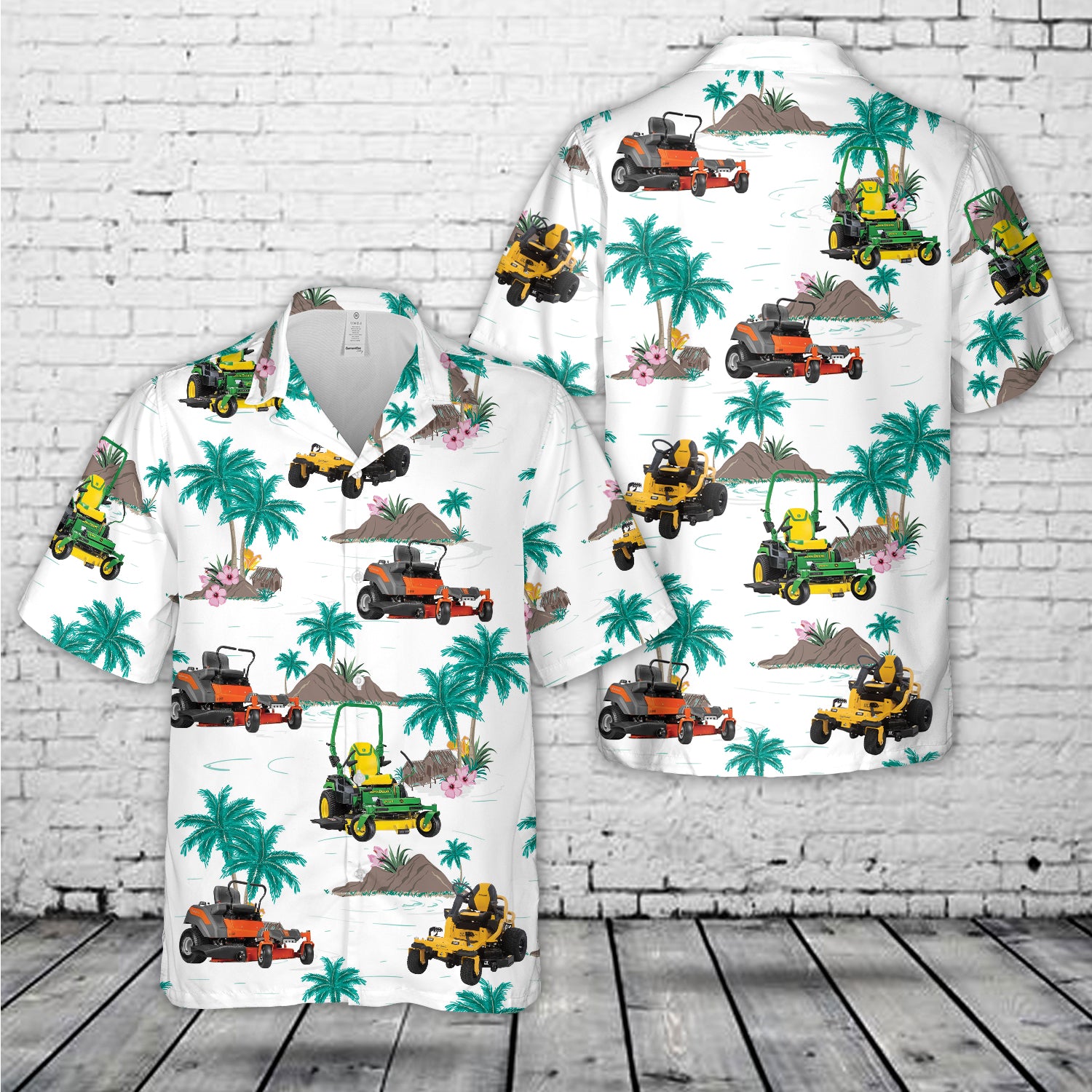 Zero Turn Lawn Mower Hawaiian Shirt