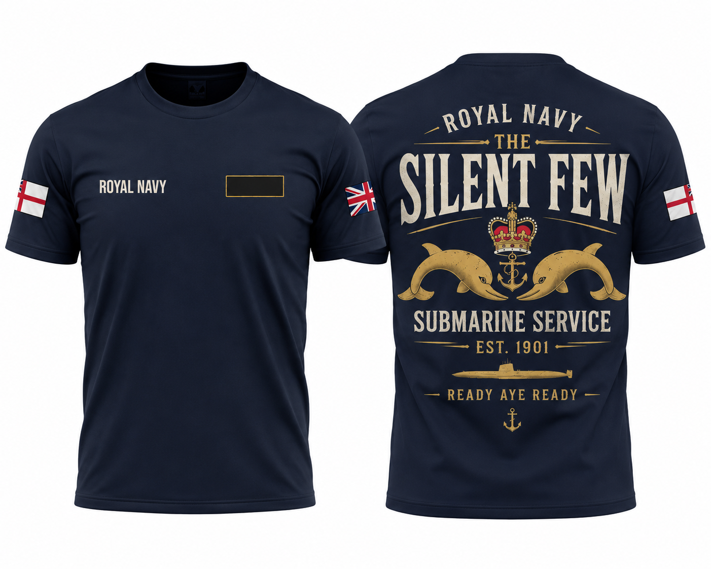 Royal Navy Silent Few Submarine Service T-Shirt