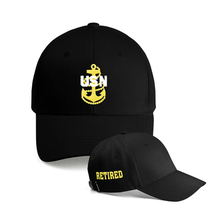 US Navy Retired Chief Embroidered Cap