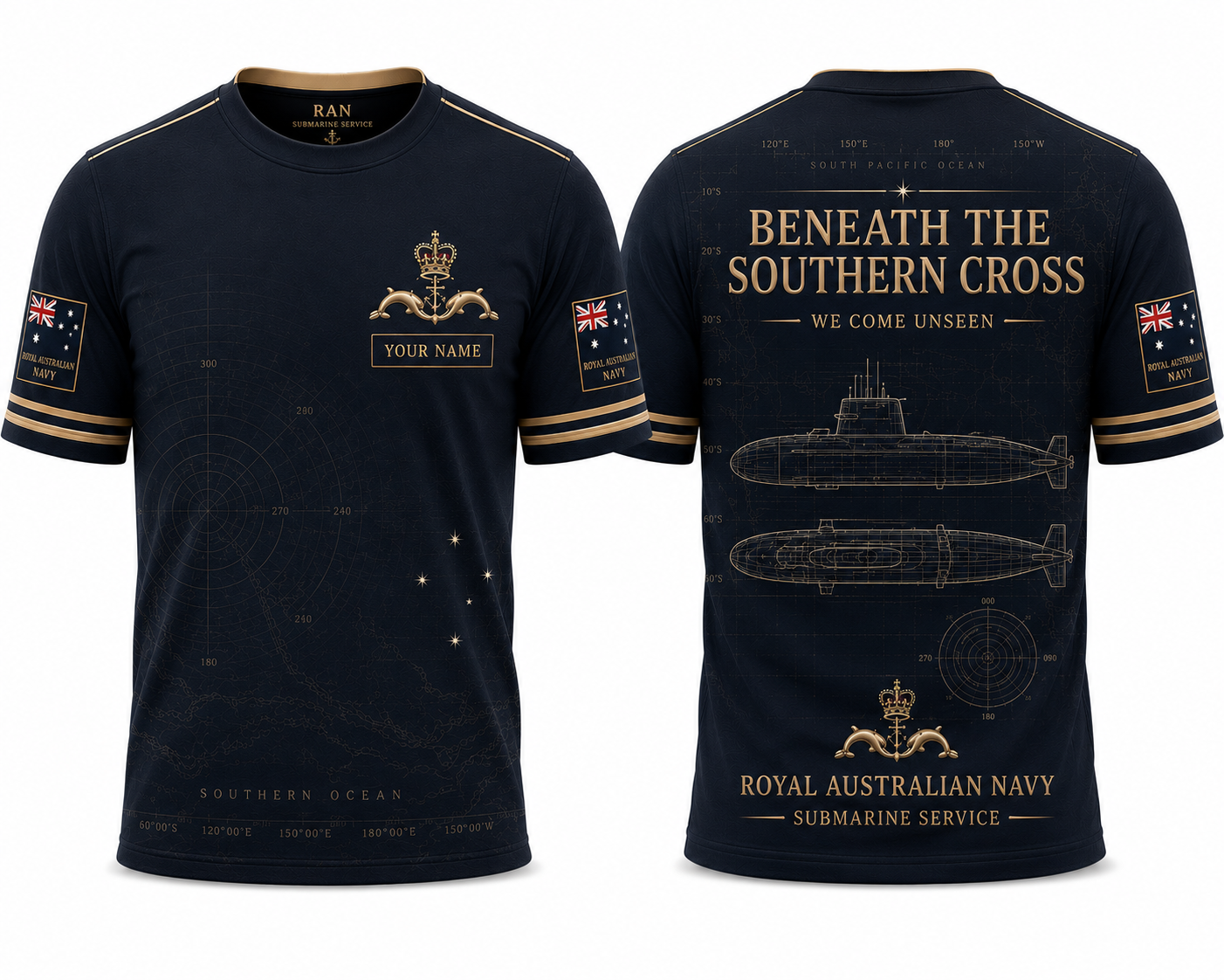 Royal Australian Navy Beneath The Southern Cross 3D T-Shirt