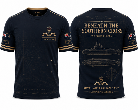 Royal Australian Navy Beneath The Southern Cross 3D T-Shirt