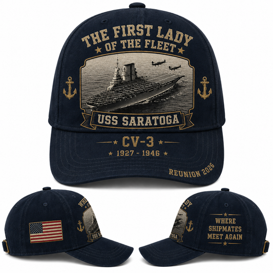 USS Saratoga CV-3 The First Lady Of The Fleet Baseball Cap Reunion 2026
