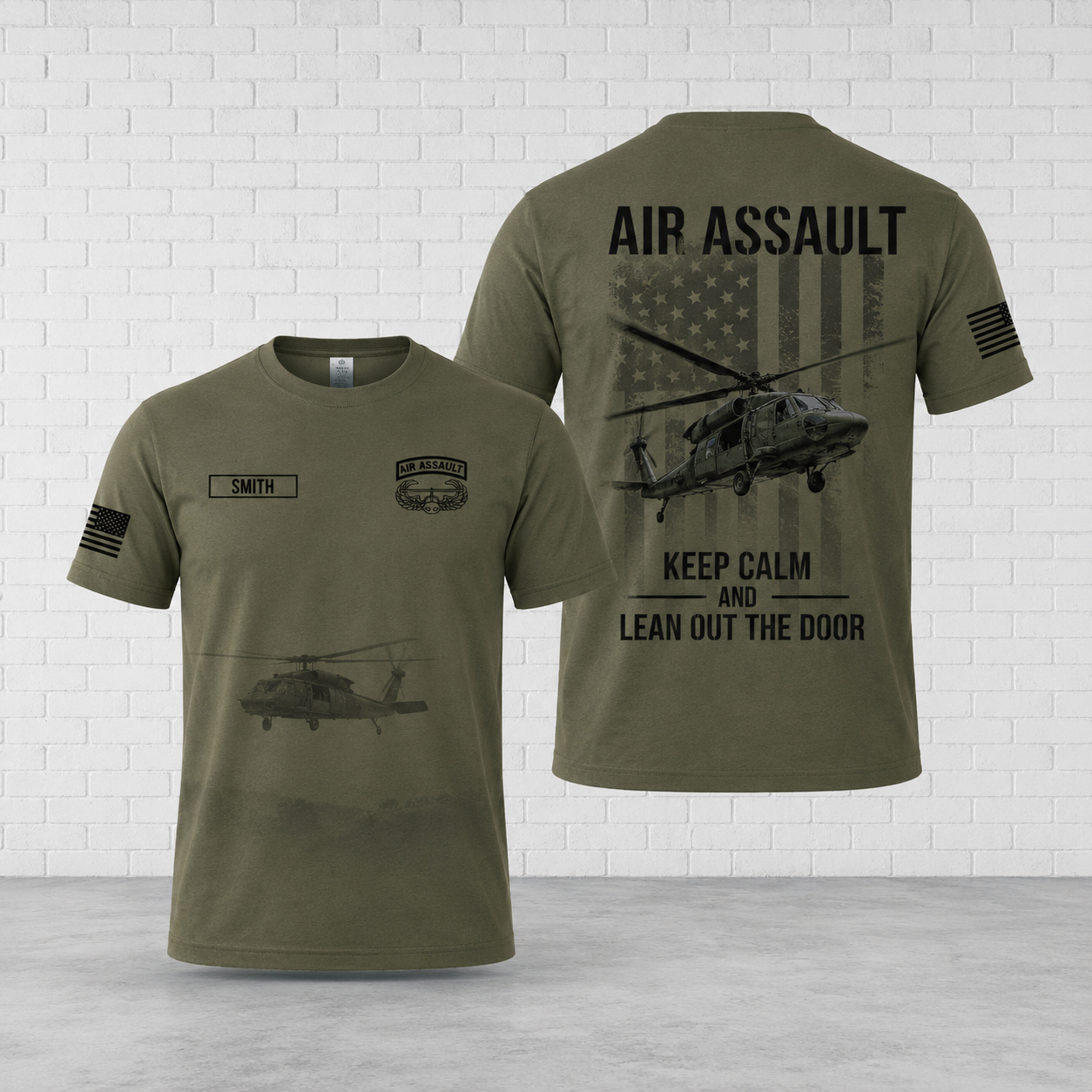 US Army Air Assault Black Hawk Legacy 3D T-Shirt - Veteran Gift