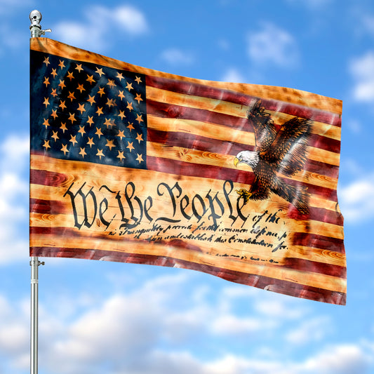 We The People, Eagle Flag 4th Of July House Flag