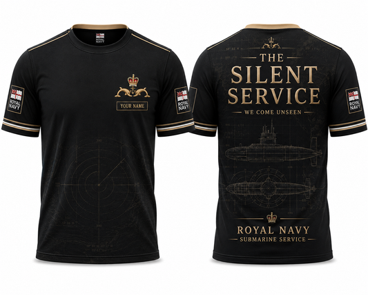 Royal Navy Submarine Service Veteran 3D T-Shirt