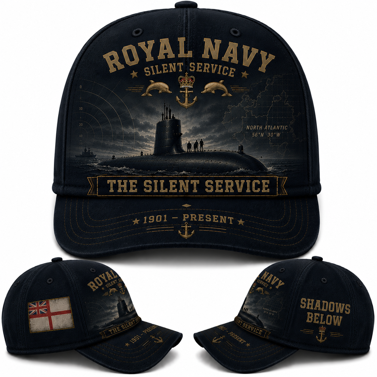 Royal Navy Silent Service Baseball Cap - Shadows Below Veteran Cap