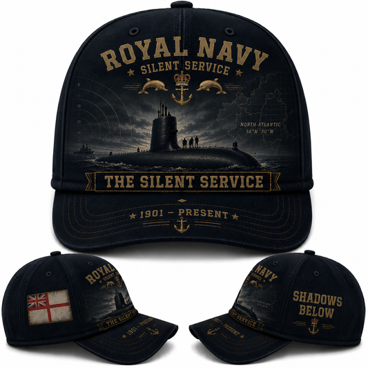 Royal Navy Silent Service Baseball Cap - Shadows Below Veteran Cap