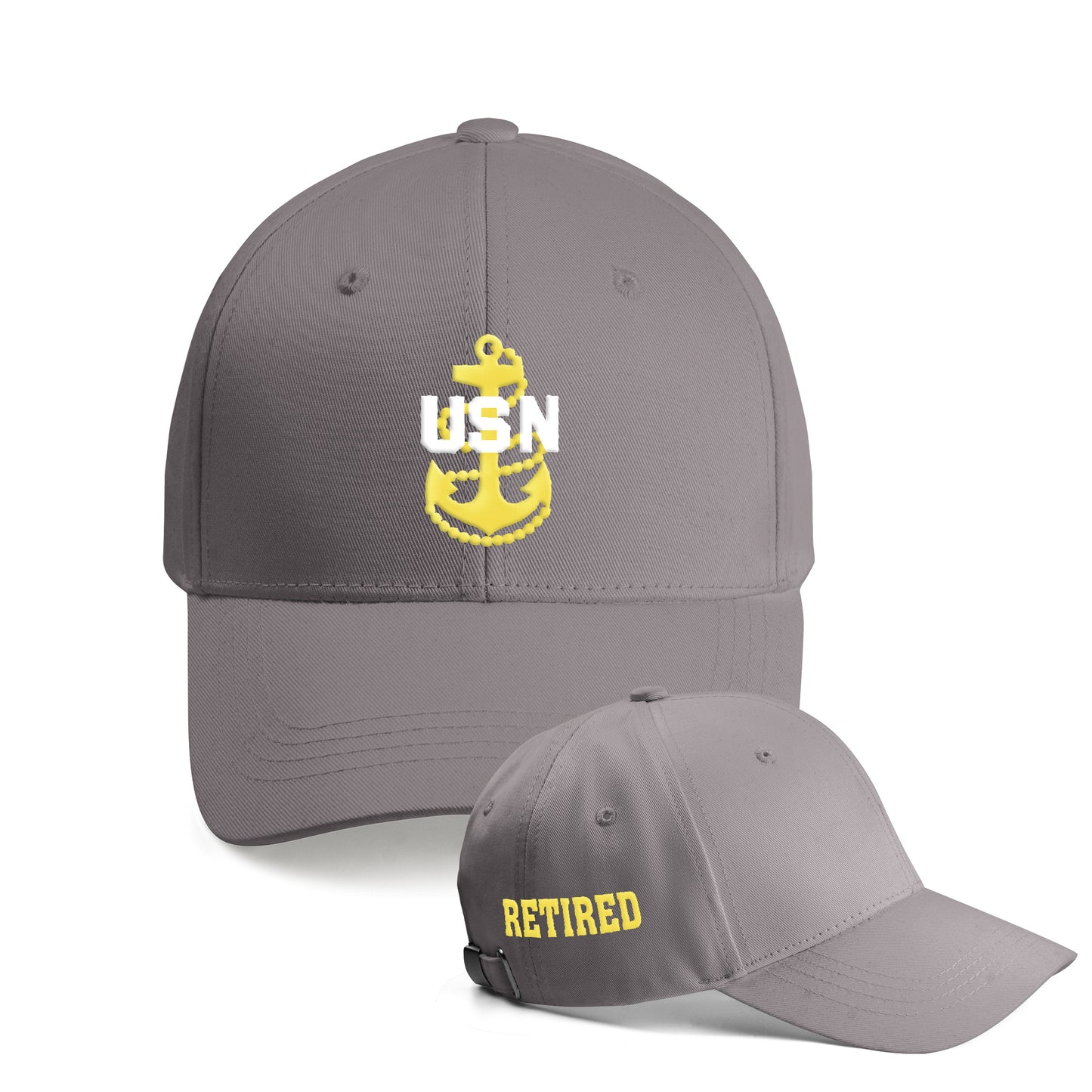 US Navy Retired Chief Embroidered Cap