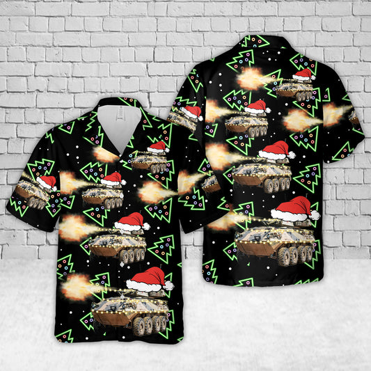 Australian Army ASLAV Neon Christmas Xmas Hawaiian Shirt