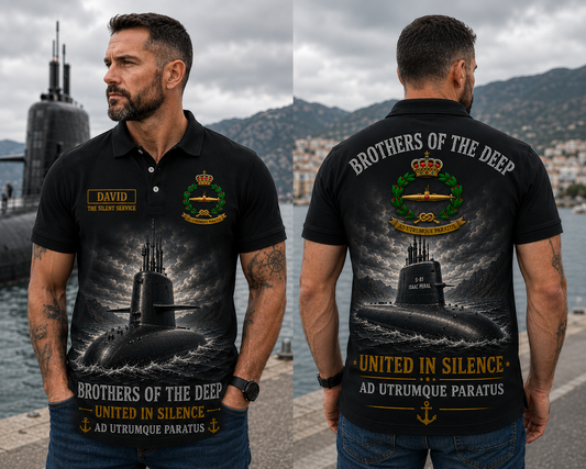 Spanish Navy Submarine Brothers Of The Deep S-81 Isaac Peral Polo Shirt