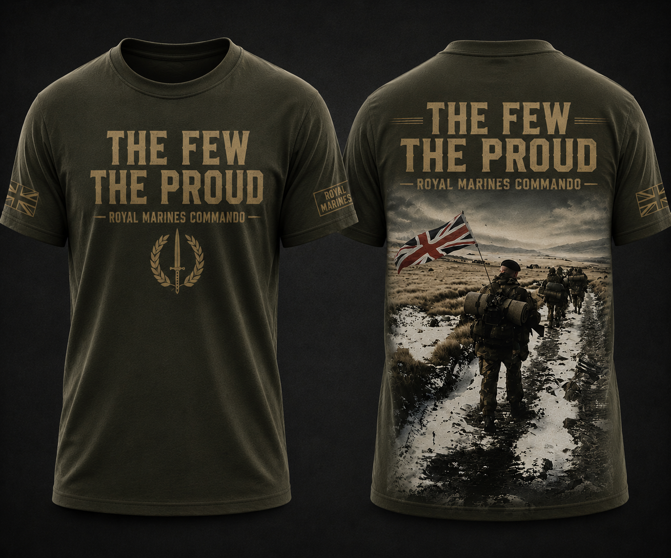 Royal Marines Elite Shirt The Few The Proud UK Version Tee
