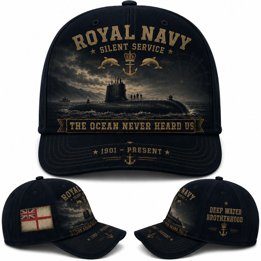 Royal Navy Submarine Baseball Cap - The Ocean Never Heard Us Edition