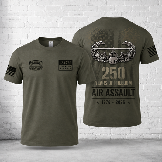 USA 250 Air Assault 3D T-Shirt - 250 Years Of Freedom 1776-2026